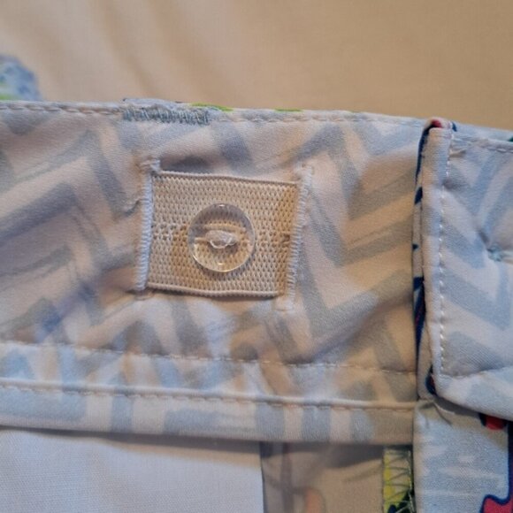 Turtles & Tees boys size XL Will Shorts Flamingo Club Blue waves, NWT - Picture 3 of 5